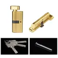 Door Lock Cylinder Aluminum Thumb Turn Cylinder Door Lock Core With 3 Keys Security Anti-theft