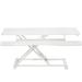 VIVO Height Adjustable Standing Desk Converter (DESK-V000K series) Wood/Metal in White | 4.5 H x 42 W x 16 D in | Wayfair DESK-V042KW