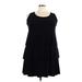 Fashion Bug Casual Dress - Mini Scoop Neck Sleeveless: Black Print Dresses - Women's Size 3X