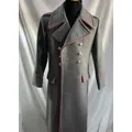 Manteau d'Officier de l'Union Soviétique pour Homme Long Optique Gris Pardessus d'Hiver Vintage