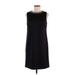 Cynthia Rowley TJX Cocktail Dress - Mini High Neck Sleeveless: Black Solid Dresses - Women's Size 8