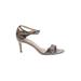 Via Spiga Heels: Silver Animal Print Shoes - Women's Size 9