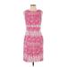 Just... Taylor Casual Dress - Sheath High Neck Sleeveless: Pink Dresses - Women's Size 4