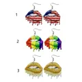 Boucles d'oreilles à lèvres en acrylique à la mode accessoires de bijoux pour filles rendez-vous à