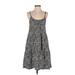 Old Navy Cocktail Dress: Black Animal Print Dresses - Women's Size Small Tall