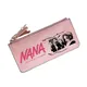 Porte-monnaie en cuir Pu pour femmes pochette de téléphone porte-carte d'identité rose Anime