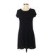 Olivia Rae Casual Dress - Shift: Black Solid Dresses - Women's Size Medium