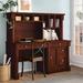 Foundry Select Rameka Desk w/ Hutch Wood in Brown | Wayfair 53056CF3F46344019A7971DB0EFF34A8