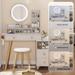 George Oliver Kiaja Vanity in White | 51.9 H x 35.5882 W x 14 D in | Wayfair 25CC60153884442EAFF2CA2ABE3CC569