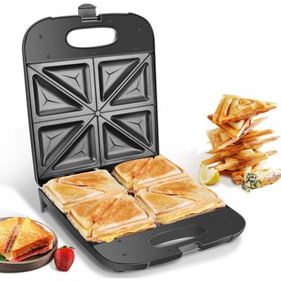 Aigostar Sandwichmaker XXL für 4 Sandwiches, 1400 W, Sandwichtoaster mit Antihaftbeschichtung, Image