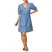 A-line Denim Maternity Dress