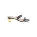 Ann Taylor Mule/Clog: Slip On Chunky Heel Boho Chic Black Shoes - Women's Size 7 1/2 - Open Toe