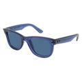 Ray-Ban RBR0502S Unisex-Sonnenbrille Vollrand Eckig Kunststoff-Gestell, transparent