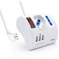Welly Enjoy IT WY13170 - Multipresa elettrica da scrivania 3 posizioni con 3 porte Usb e