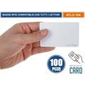 Atlo - 100 pezzi tag rfid badge apricancello inseritore chiave antifurto prossimita' 104