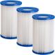 Cartucce filtranti per piscina taglia ii 138x105mm in vari set da 1 a 4 pezzi filtro lavabile vasca