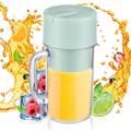 Decdeal - Frullatore portatile per frullati e frullati, mini frullatore da 340 ml con manico, 6