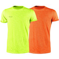 U-power - T-shirt fluo manica corta - tg.m - orange - 100% cotone