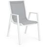 Sedia con braccioli bianca Pelagius - Dimensioni: 55x65.5x88 cm