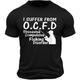 Ich leide unter O.C.F.D Fishing Herren-T-Shirt aus grafischer Baumwolle, Sport, klassisches Hemd, kurze Ärmel, bequemes T-Shirt, Sport, Outdoor, Urlaub, Sommer, Modedesigner-Kleidung