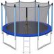 Goplus - Trampolino Rimbalzante da Esterno, Carico di 80-150kg, per Bambini e Adulti, con Rete di
