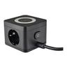 Power Outlet Cube. 2 punti vendita di potenza. ip 20