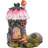 Boots Fairy House for Garden 22cm Fairy Garden Luci solari da giardino Figura da giardino in resina