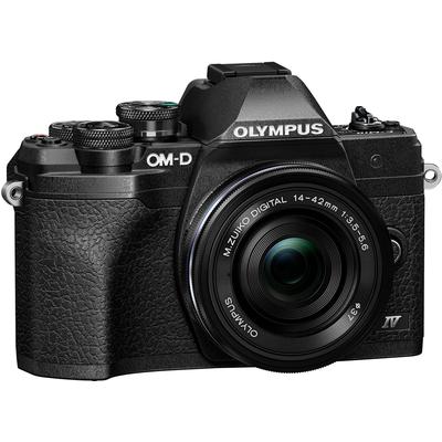 OLYMPUS Systemkamera "E-M10 Mark IV" Fotokameras schwarz Systemkameras