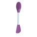 Double Ended Facial Mask Brush Silicone Facial Mask Applicator Spatula Cleansing Massage Brush(Face Cleansing Brush Knife Shape Dark Purple)