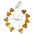 Xchenda Party Light-up Decoration 10 LED Chanukah Hanukkah String Party Light Decors Candlestick Battery Operated LED For Home Lamp Decorations