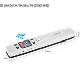 Bisofice Scanner A4 Size Lcd 1050dpi Speed Portable Document Scanner Speed Portable Wand Portable Wand Document Size Lcd Display Handheld Wand Scanner Display Business Books Portable Scanner Wifi