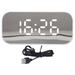 Alarm Clock Radio Portable Dimmer Control Dual Alarm FM Alarm Clock Radio with Bluetooth Speaker for Home Office White
