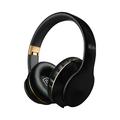 Summer Savings! Outoloxit Bluetooth Headphones Over Ear Hi-Fi Stereo Wireless Headphones Deep Bass Foldable Wired/Wireless/TF for Cell Phone/PC Bluetooth 5.0 Wireless Headset with Mic Gold