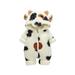 Shiningupup Baby Clothes Boy Girl Thick Snowsuit Winter Warm Coats Cow Prints Hooded Romper Jumpsuit Kids Baby Boy Clothes 12 Months Old Baby Rompers Boy Pack Baby Bodysuit Girl Cute