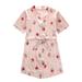 EHQJNJ Baby Girl Outfits 3-6 Months Spring Kids Toddler Baby Girls Spring Summer Print Short Sleeve Princess Nightgown Nightdress Orange Camouflage Baby Girl Outfit