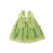 Eyicmarn Toddler Baby Girl Summer Tulle Dress Sleeveless 3D Butterfly Wing Sleeveless A-Line Beach Wedding Party Dress