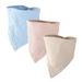 Newborn Baby Bibs Baby Bandana Drool Bibs for Drooling and Teething Organic Cotton Bibs for Baby Gifts-Sky blue + apricot red + Khaki