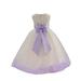 Ekidsbridal Ivory Tulle Rose Petals Junior Flower Girl Dress Pageant Mini Bridal Gown Christening Formal Evening Wedding 302T S