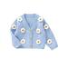Baby Girls Cardigan Princess Long Sleeve Knit Jacket 6M 9M 12M 18M 24M 3T Cute Girls Sweater Coat Winter Infant Knitted Cardigan Baby Knit Clothes