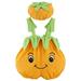 Virmaxy Toddler Baby Boys Girls Trendy Onesie Set Unisex Toddler Infant Baby Sling Jumpsuit with Hat Fashion Cute Watermelon Shapes Print Casual Romper Hat Set Orange 9-12Months