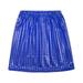 Toddler Fashion Dresses Show Performance Skirt Skirt Polka Dot Sequin Skirt Skirt Elastic A Line Skirt Casual Fall Winter Clothes Blue 110