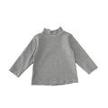 Posijego Toddler Baby Striped Sweatshirt Boys Girls Mock Neck Long Sleeve Pullover Shirt Fall Winter Clothes