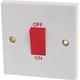 JDS Electricals 45A Double Pole Switch to BS3676