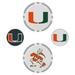 WinCraft Miami Hurricanes 4-Pack Ball Markers Set
