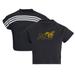 Women's adidas Black Alabama State Hornets Recycled Cotton Crop Top