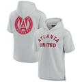 Unisex Fanatics Signature Grey Atlanta United FC Elements Superweicher Fleece-Kurzarm-Pullover-Hoodie