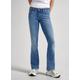 Slim-fit-Jeans PEPE JEANS "Jeans SLIM FIT FLARE LW" Gr. 28, Länge 30, blau (light used) Damen Jeans Röhrenjeans