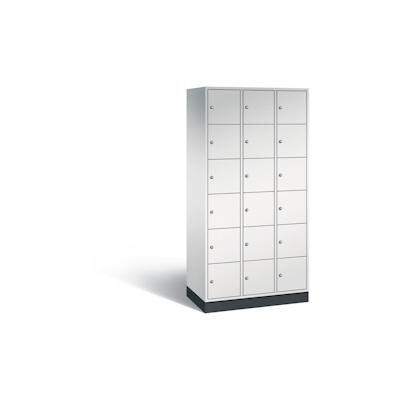 C+P Schließfachschrank Intro, H1950xB920xT490mm, 7035/7035 Image