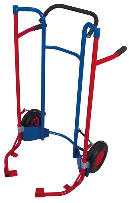 Reifenkarre niedrig RAL5010 Enzianblau Reifen Radsatz Lenkrolle Transportrolle Image