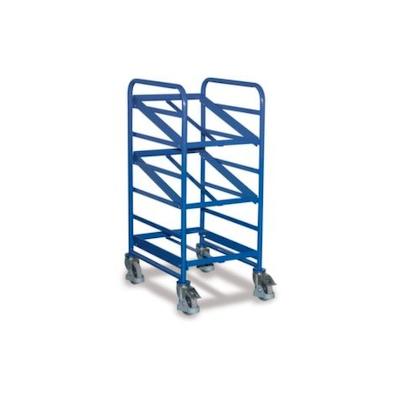 VARIOfit Etagenwagen, Tragl. 200kg fürEuronormbeh., HxBxT 1125x520x665mm, 3offene Rahmen Image